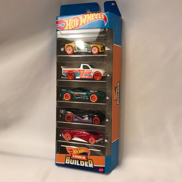 2022 Mattel Hot Wheels Track Builder Cars 5 Pack HLY69 Assorted 01806 NEW - Picture 2 of 8